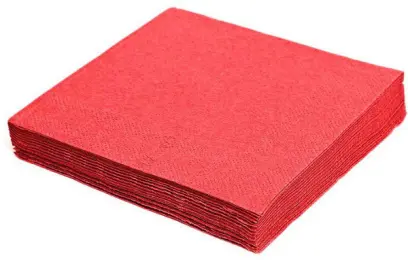 Ubrousky 33x33 cm barevné červené 50 ks