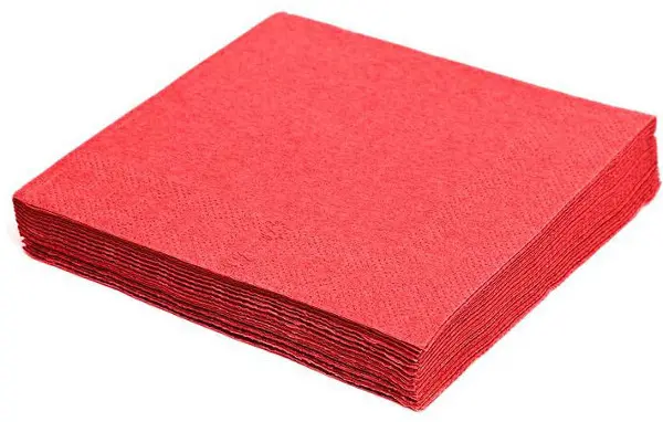 Ubrousky 33x33 cm barevné červené 50 ks