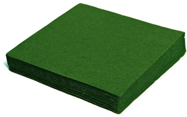 Ubrousky 33x33 cm barevné tmavě zelené 50 ks