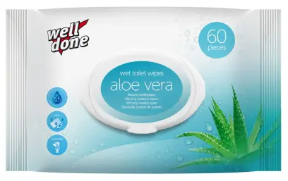 Papír toaletní vlhčený aloe vera 60 ks