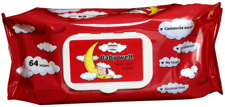 Ubrousky vlhčené heřmánek 72 ks