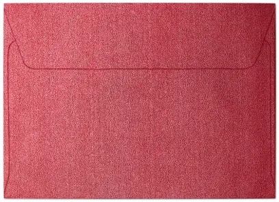 Obálka ozdobná C6 Pearl červené 10 ks