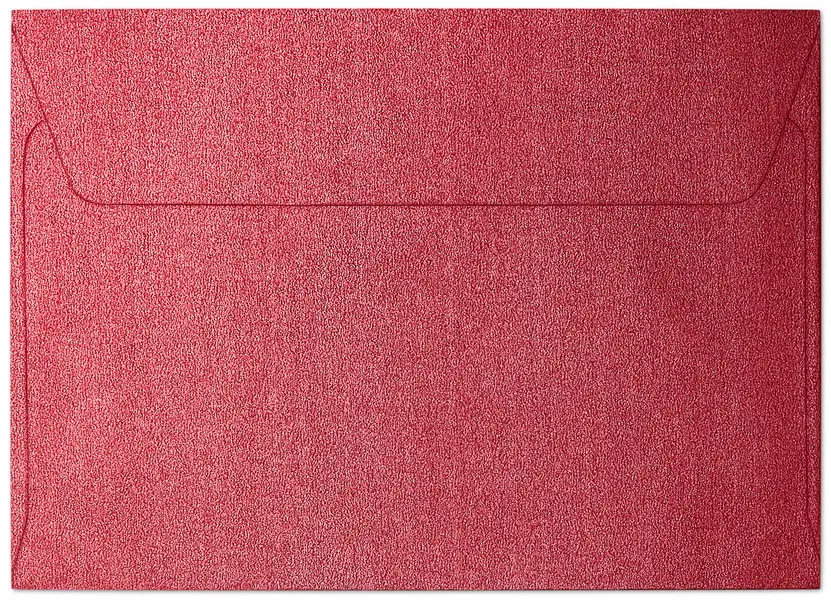 Obálka ozdobná C6 Pearl červené 10 ks