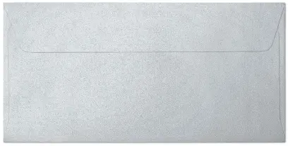 Obálka ozdobná DL Pearl stříbrné 10 ks