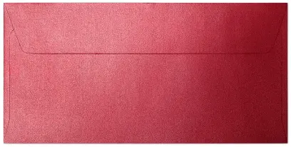 Obálka ozdobná DL Pearl červené 10 ks