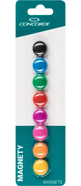 Magnety 20 mm 8 ks barevné