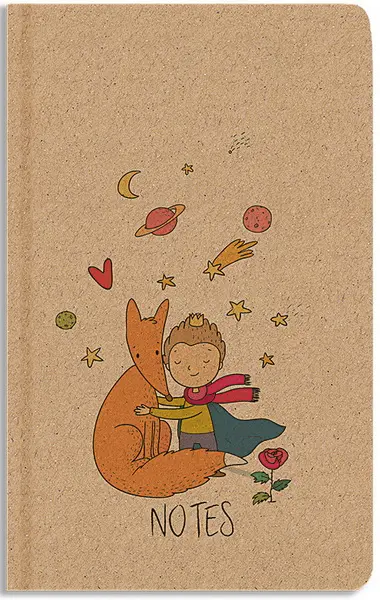 Notes A5 linkovaný Kraft liška 96 listů