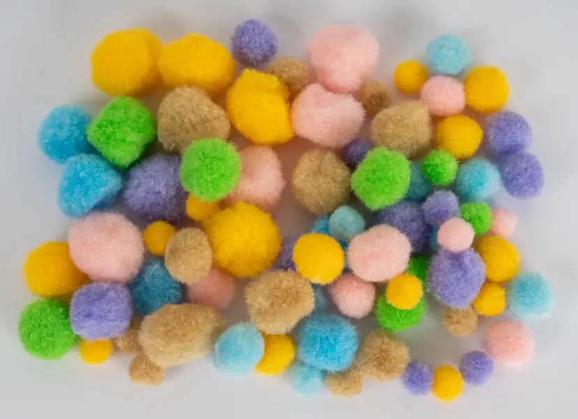 Bambulky akrylové mix Pastel