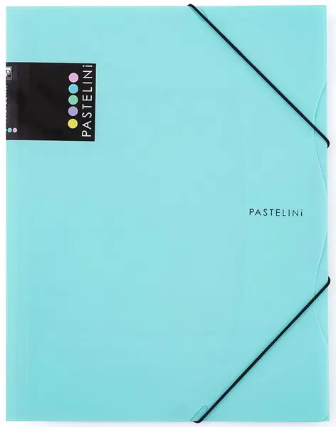 Mapa 3 klopy s gumou A4 PP Pastelini zelená