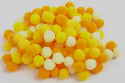 Bambulky akrylové 10 mm 02 žluté