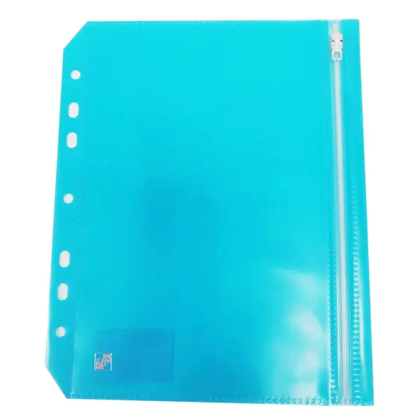 Obálka A5 s eurozávěsem a zipem modrá