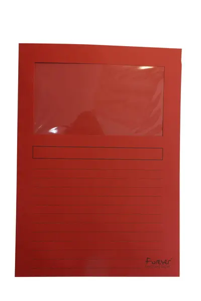 Obal na doklady A4 s oknem typ L mix barev 10 ks