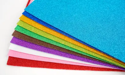 Pryž mechová A4 samolepicí Glitter