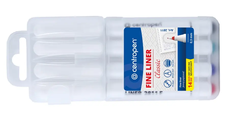 Popisovač 2811 F sada 4ks  0,3 mm