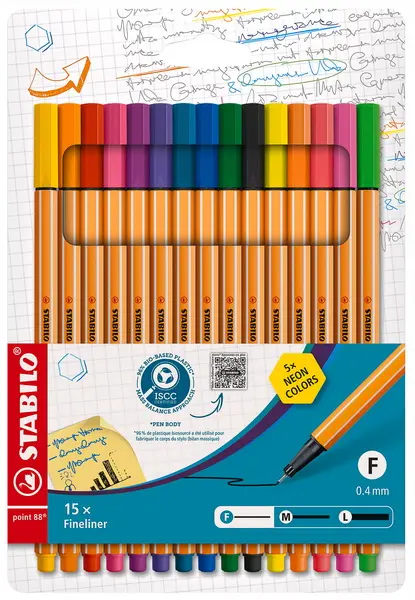 Popisovač Stabilo Point 88 sada 15 ks