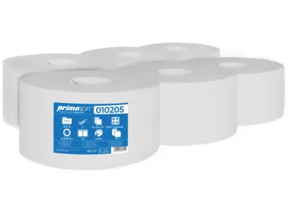 Papír toaletní Jumbo 190 mm dvouvrstvý bílý 12 ks