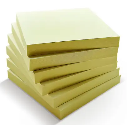 Blok samolepicí FSC 76 x 76 mm 6 x 100 ks pastelový žlutý