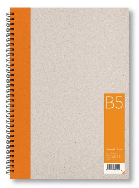 Zápisník B5 čistý oranžový