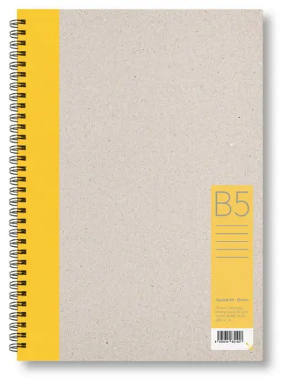 Zápisník B5 linkovaný žlutý