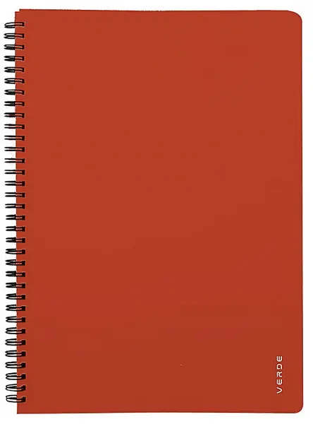 Blok spirálový A5 VERDE cihlový