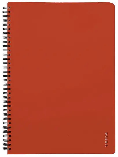 Blok spirálový VERDE A4 cihlový