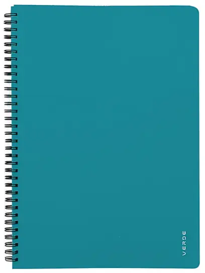 Blok spirálový VERDE A4 tyrkysový