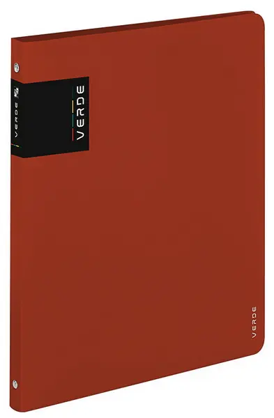 Pořadač 4 kroužkový 20 mm PP VERDE cihlový