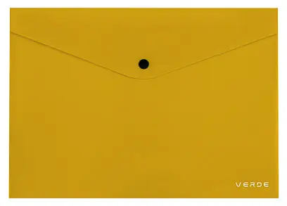 Obálka A5 s drukem VERDE hořčicová