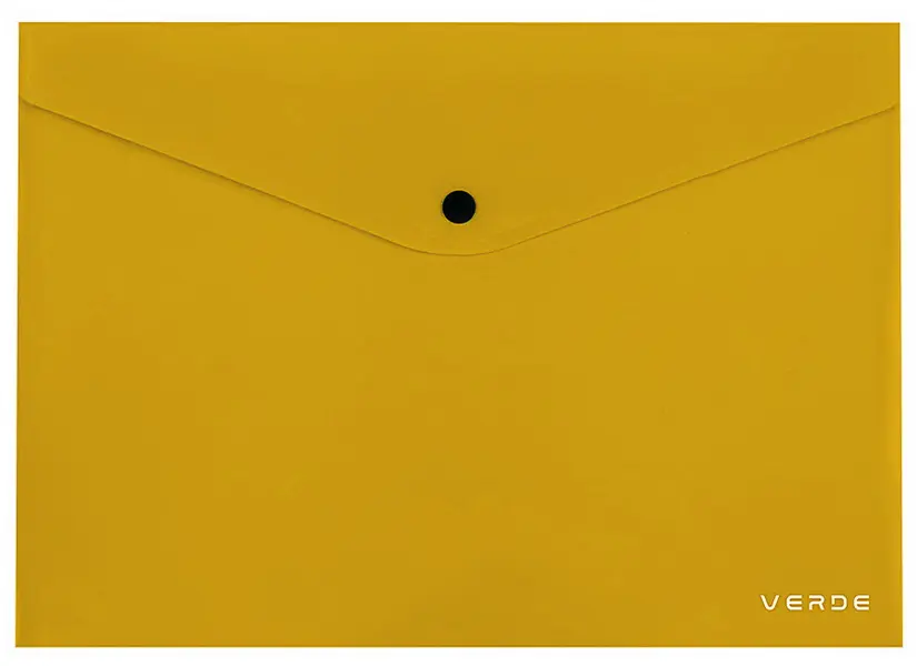 Obálka A4 s drukem VERDE hořčicová