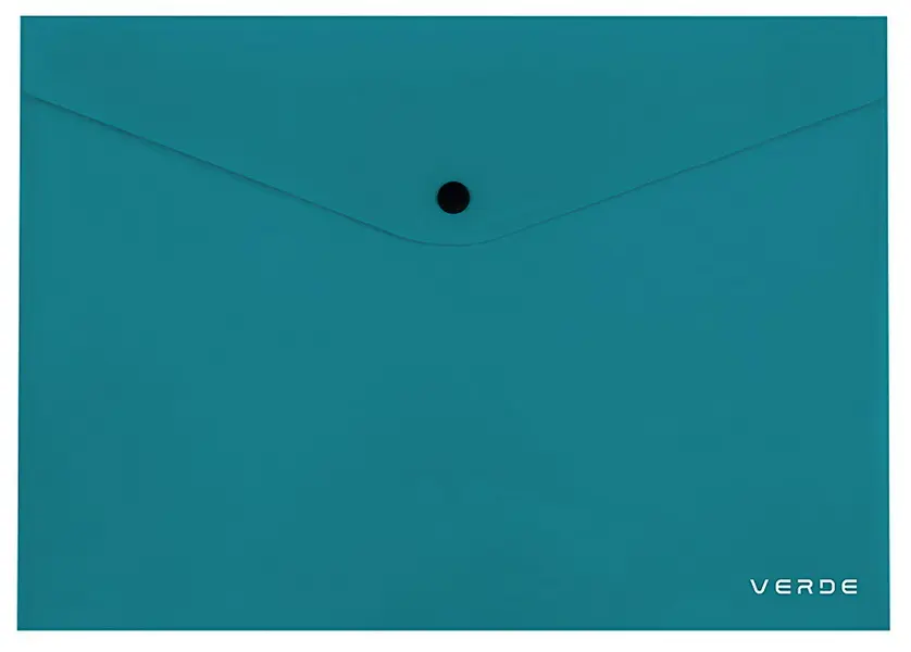 Obálka A4 s drukem VERDE tyrkysová