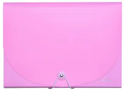 Organizér na dokumenty A4 Concorde s gumou 7 kapes pastelově růžový