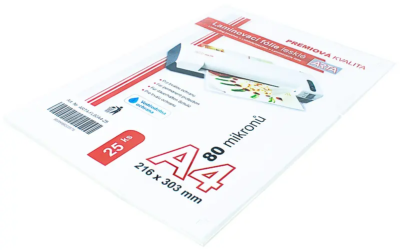 Fólie laminovací Arta A4 80mic. 25ks