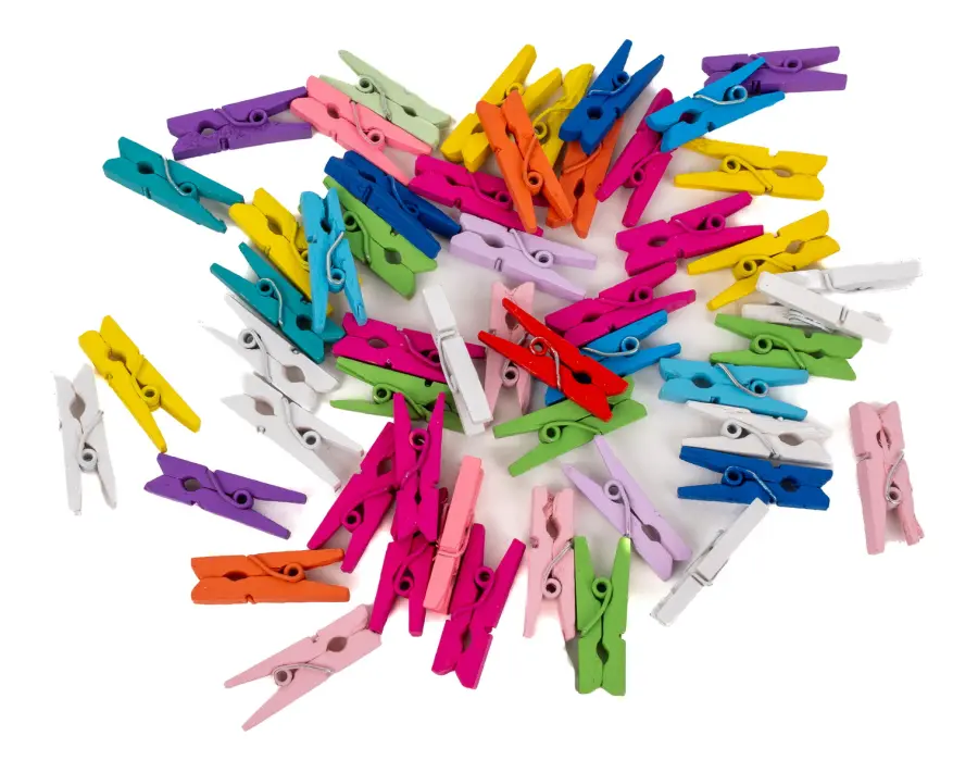 Kolíčky dekorační Color malé