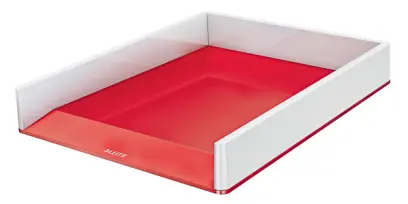 Zásuvka Leitz WOW dvoubarevná červená