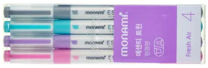 Zvýrazňovače Essenti oboustranné sada Fresh Air 4 ks