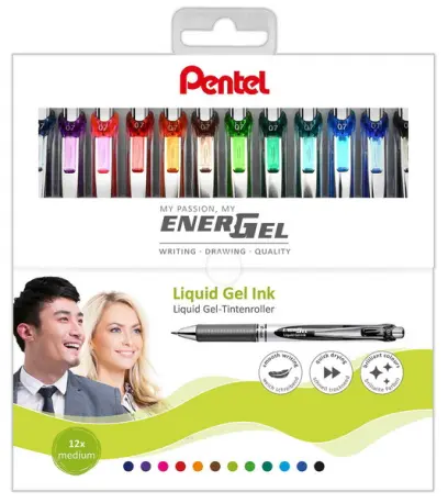 Pero gelové EnerGel BL77 sada 12ks