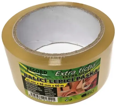 Páska lepicí 48 mm x 60 m nehlučná transparentní