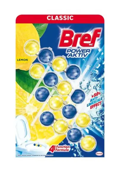 WC blok BREF POWER activ lemon a ocean 4x50g