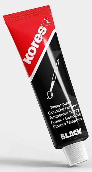 Barva temperová Temperas 12 ml černá