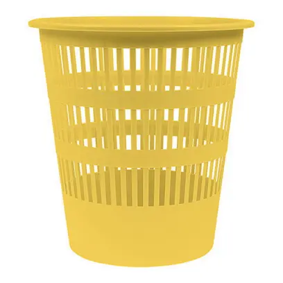 Koš odpadkový perforovaný Donau Life12l PP žlutý