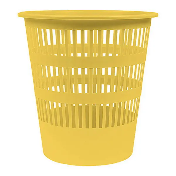 Koš odpadkový perforovaný Donau Life12l PP žlutý