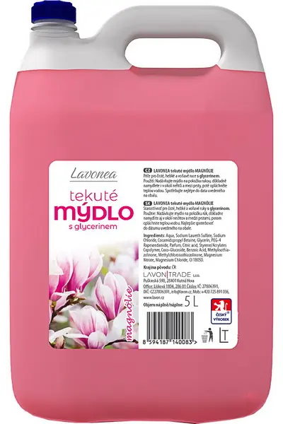 Mýdlo tekuté Lavonea magnólie 5 l