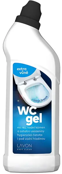 WC gel Lavon hygienický s chlórem 750 ml
