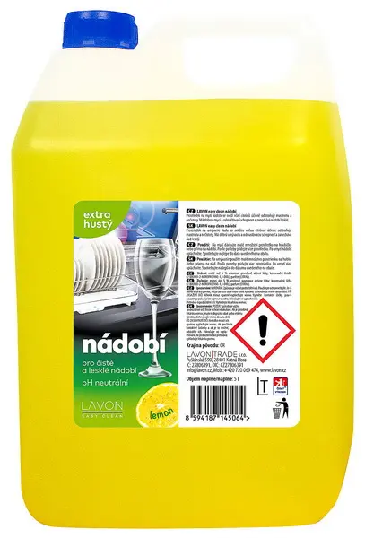 Prostředek na nádobí Lavon lemon 5 l