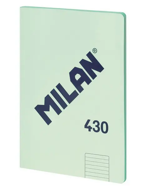Sešit lepený MILAN série 1918 A4 linkovaný mátový
