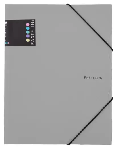 Mapa tříklopa PASTELINI A4 PP šedá