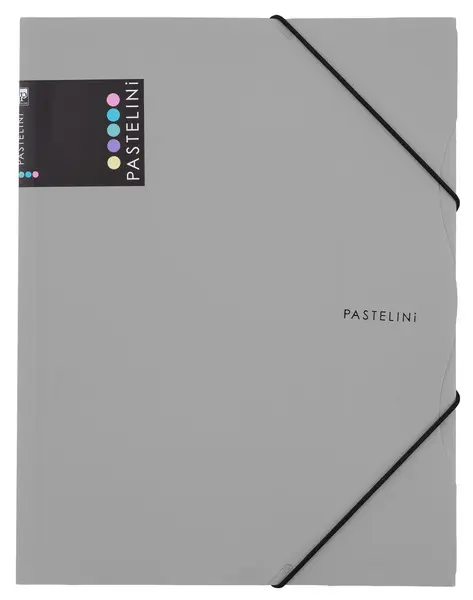 Mapa tříklopa PASTELINI A4 PP šedá