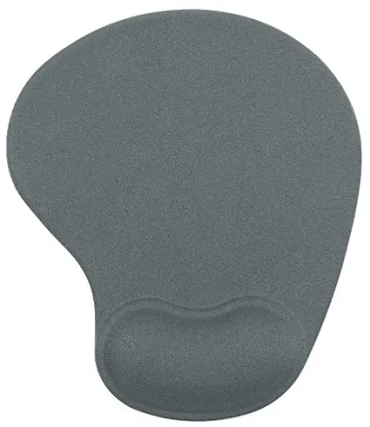 Podložka pod myš, ergonomická, gelová, mini, šedá, Powerton