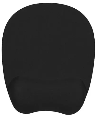 Podložka pod myš, ergonomická, paměťová pěna, černá, Powerton