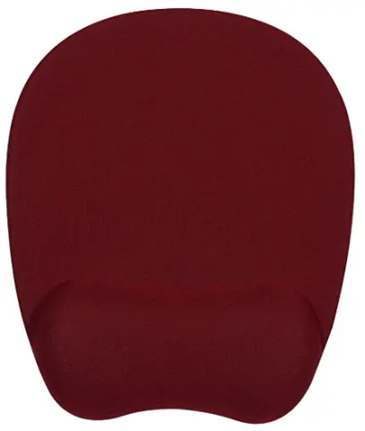 Podložka pod myš, ergonomická, paměťová pěna, vínově červená, Powerton